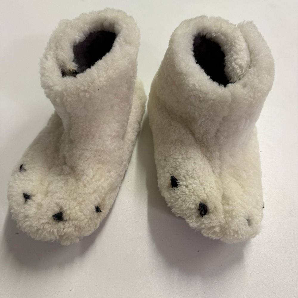 Sorel Kids Toddler Sz 12 Faux Fur Bear Claw Cute Comfy Booties Slippers Shoes